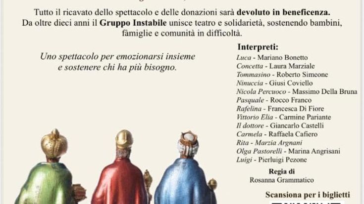 “Natale in casa Cupiello” in scena a Londra per beneficenza