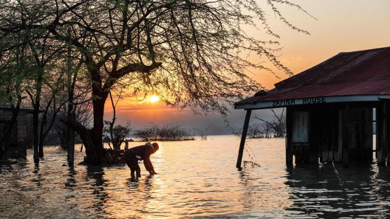 Kenya, Rift Valley allagata come non mai. Due laghi, salato e dolce, stanno per fondersi